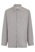 Grey Relaxed Solid Shirt 1