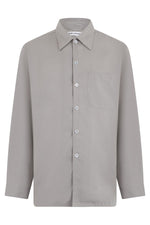 Grey Relaxed Solid Shirt 1