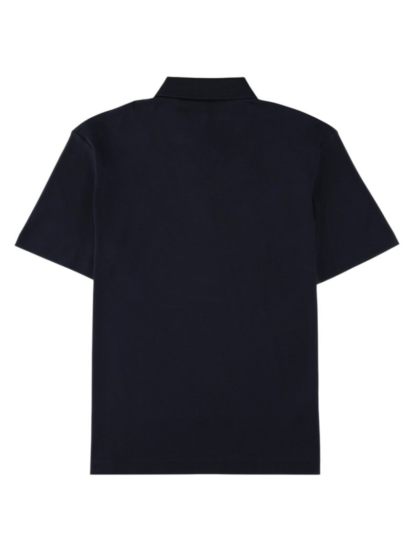 Dark Navy Logo Shirt Collar Polo 2
