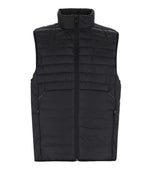 Black Quilted Sleeveless Jacket 1
