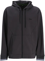 Dark Grey Logo Zip Up Hoodie 1