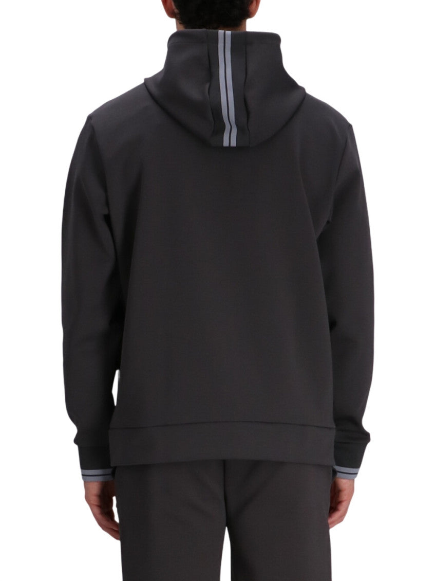Dark Grey Logo Zip Up Hoodie 2