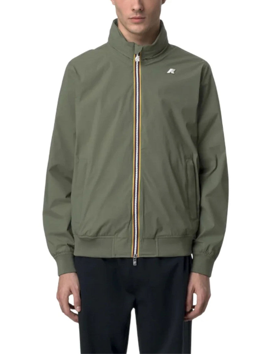 Olive Mock Collar Jacket 2