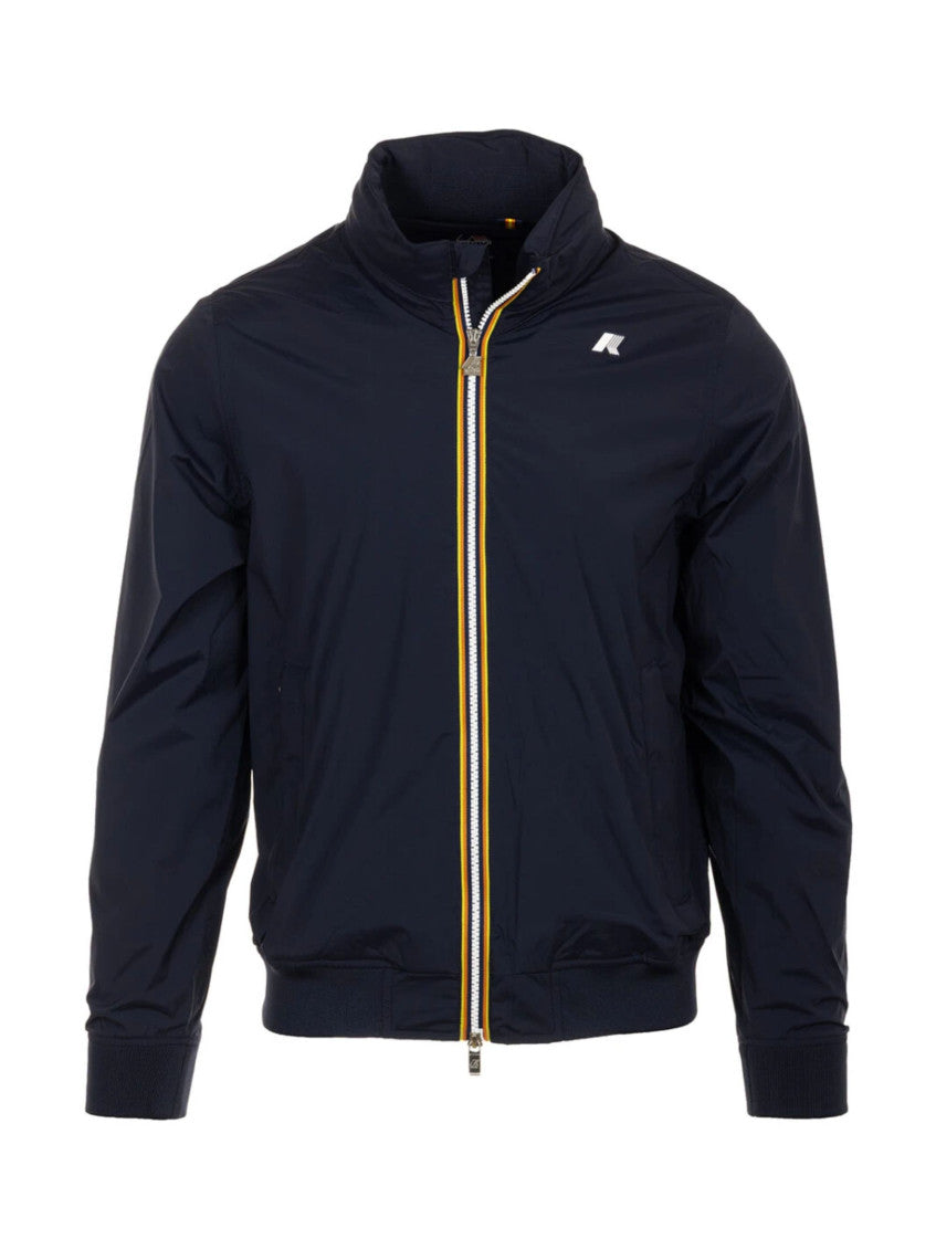 Navy Blue Mock Collar Jacket 1
