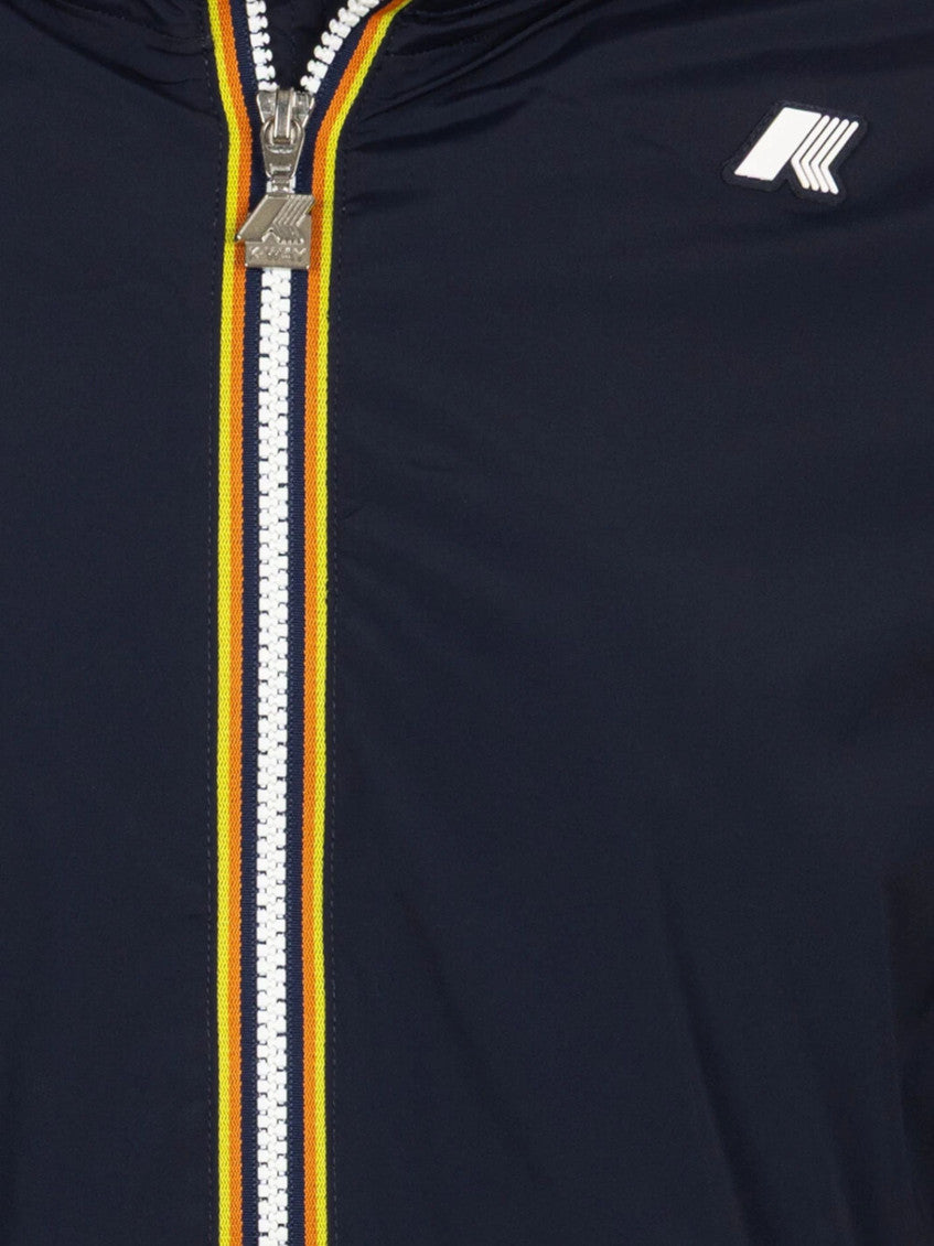 Navy Blue Mock Collar Jacket 3