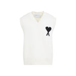 Off White Sleeveless Sweater 1