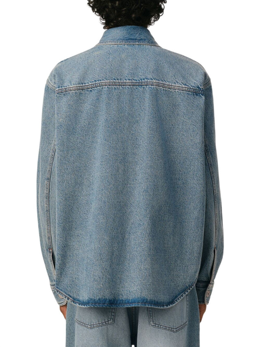 Blue Relaxed Denim Shirt 2