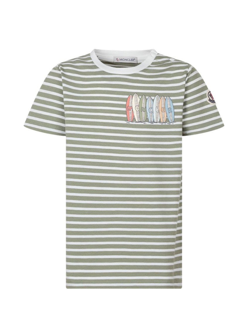 Baby Boys White Stripes T-Shirt 1