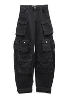 Black Relaxed Cargos 1