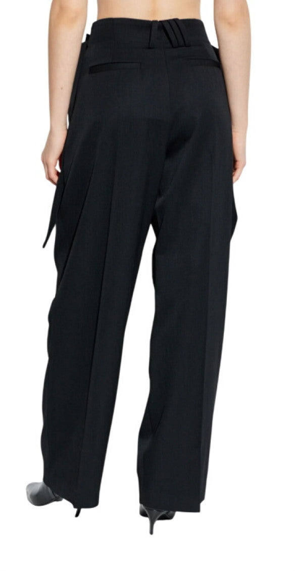 Black Tailored Pleated Pants 2