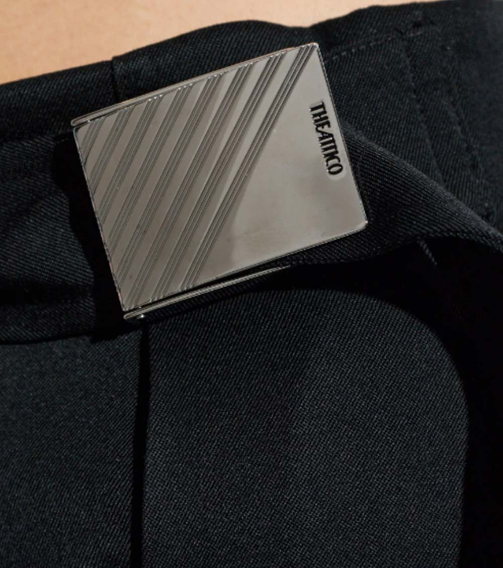 Black Tailored Pleated Pants 4
