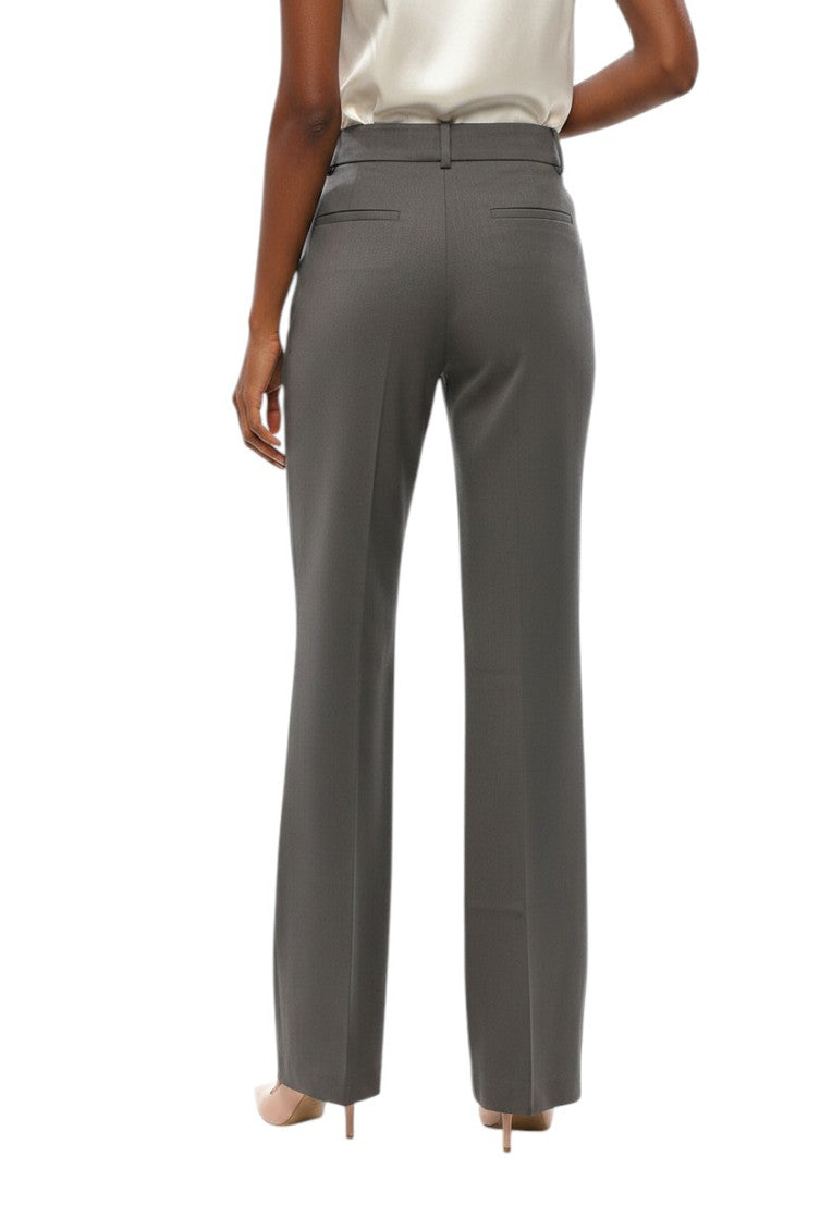 Green Tailored Flat Front Pants 2