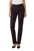 Purple Slim Flat Front Pants 1