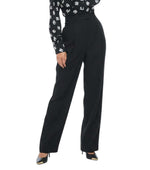 Black Tailored Pleated Pants 1