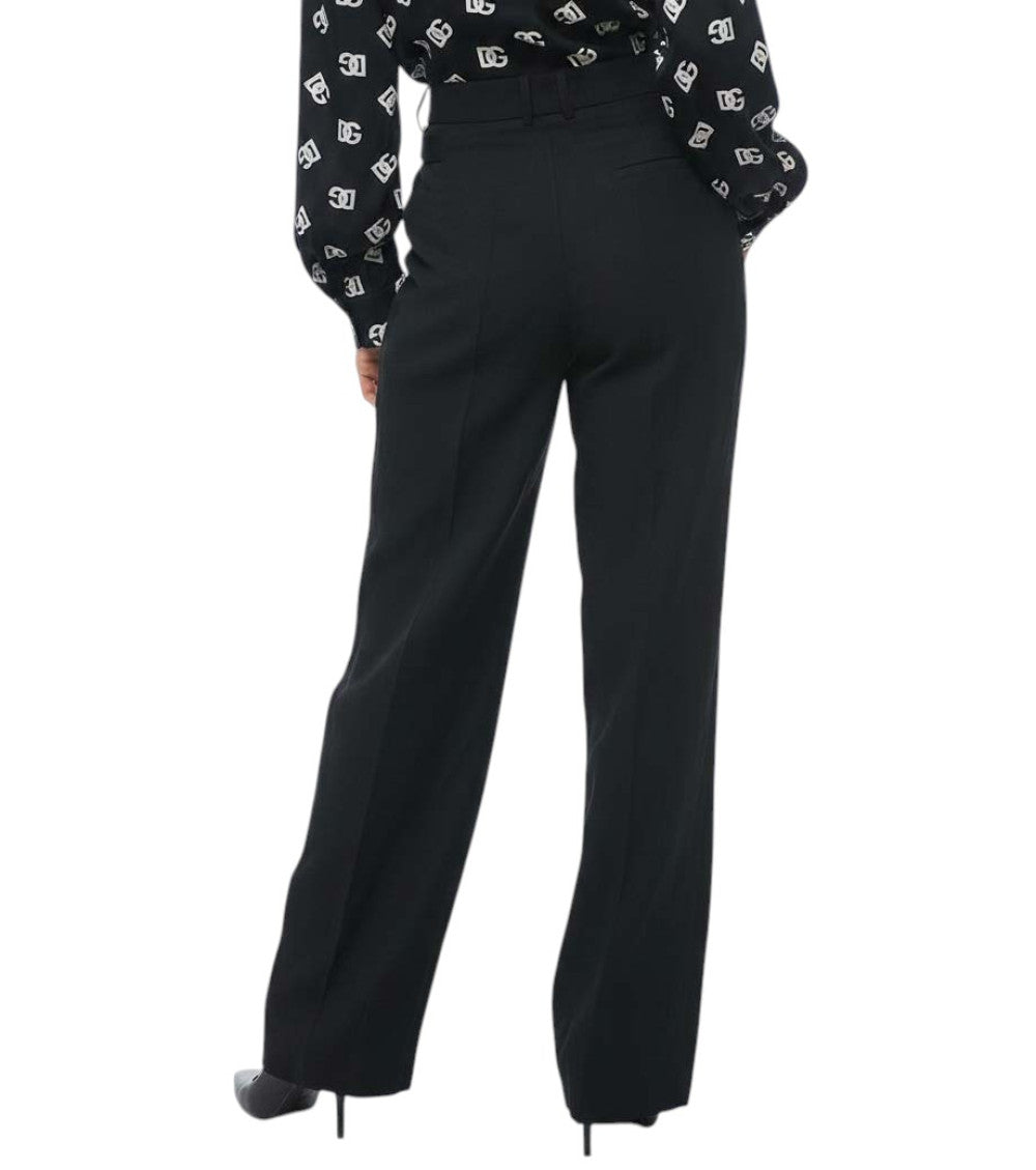 Black Tailored Pleated Pants 2
