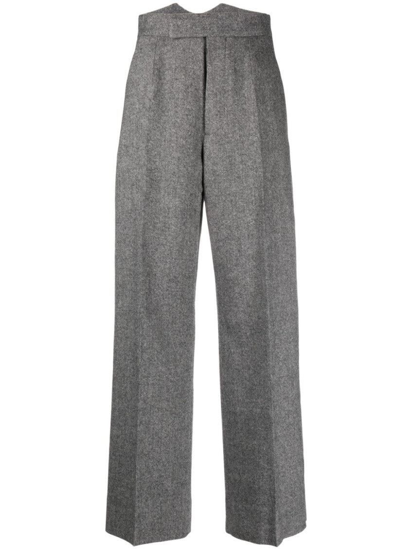 Dark Grey Straight Fit Pants 1
