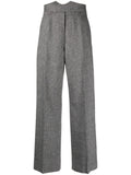 Dark Grey Straight Fit Pants 1