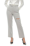 Grey Straight Fit Pants 1