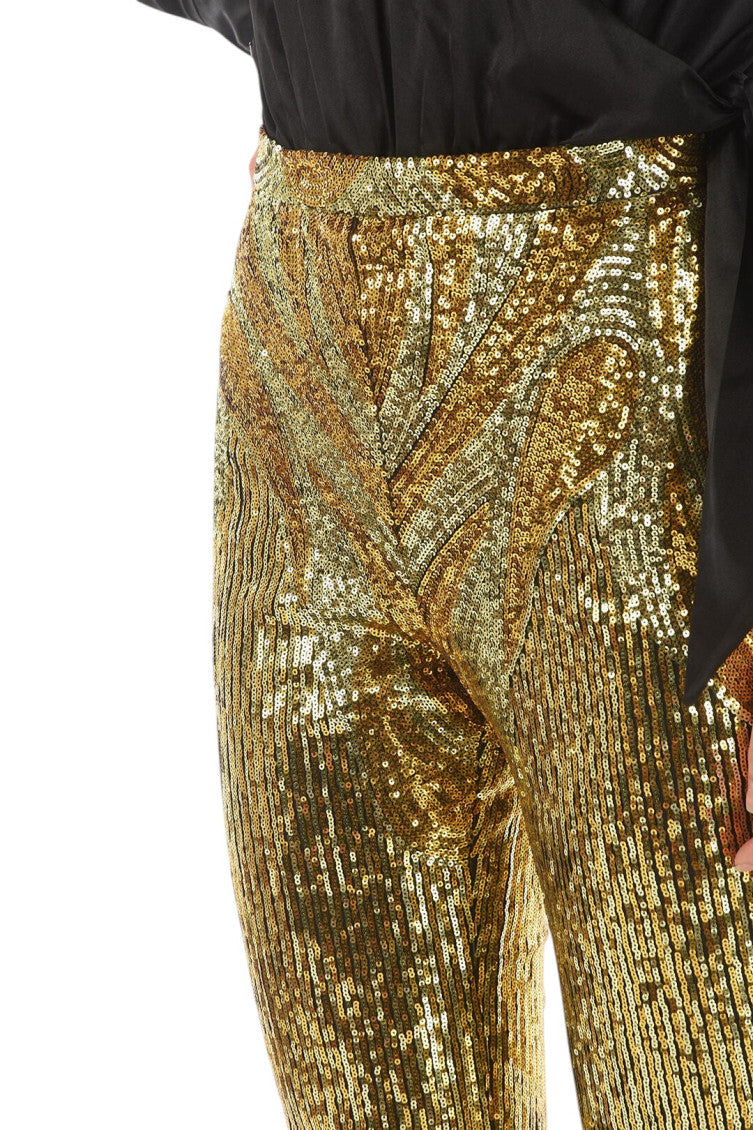 Gold Skinny Fit Pants 3