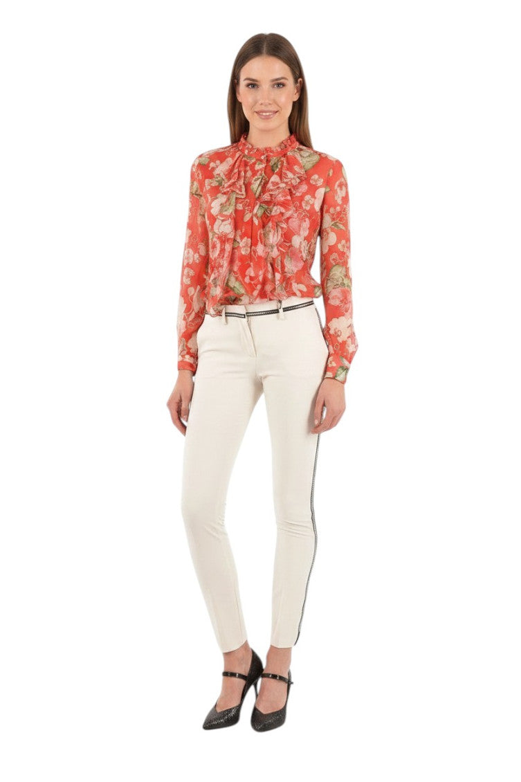 White Skinny Fit Pants 1
