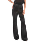 Black Flared Pleated Pants 1
