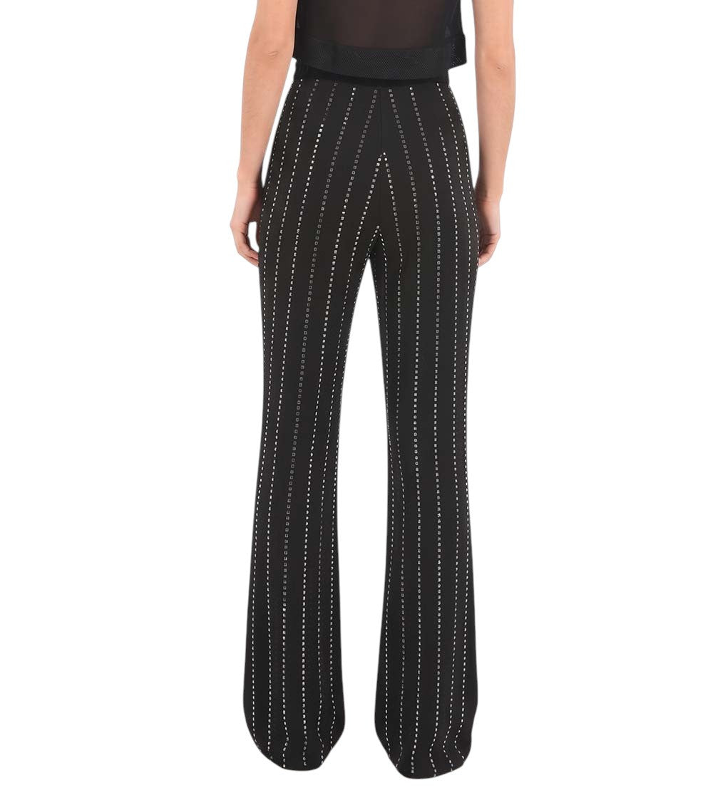 Black Flared Pleated Pants 2