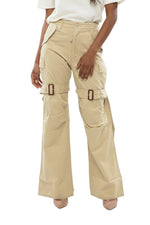 Beige Relaxed Cargos 1