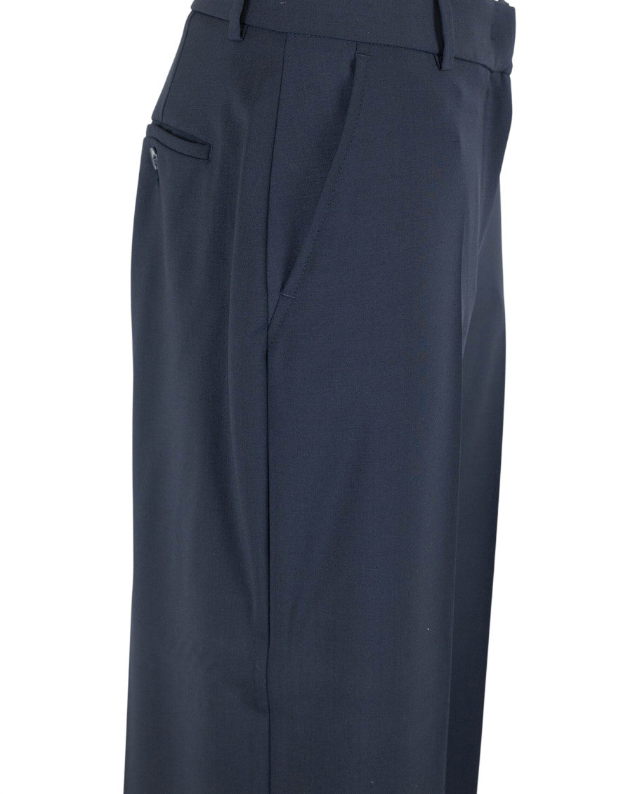 Navy Blue Regular Pants 3