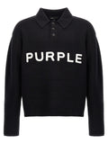 Black Logo Embroidery Sweater 1