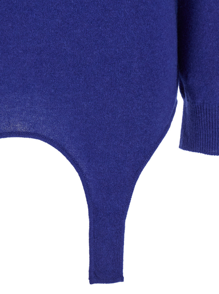 Blue Garter Turtleneck Sweater 3