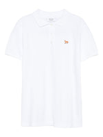 White Classic Collar Logo Polo 1