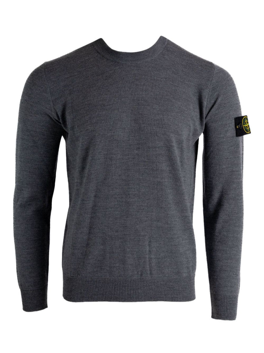 Grey Crewneck Logo Sweater 1