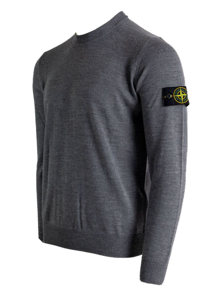 Grey Crewneck Logo Sweater 3
