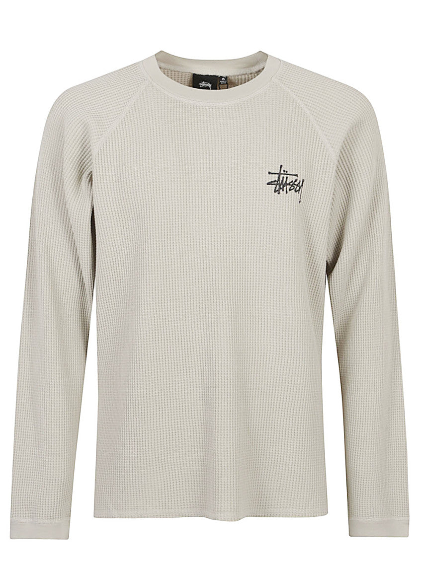 Beige Crewneck Logo Sweater 1