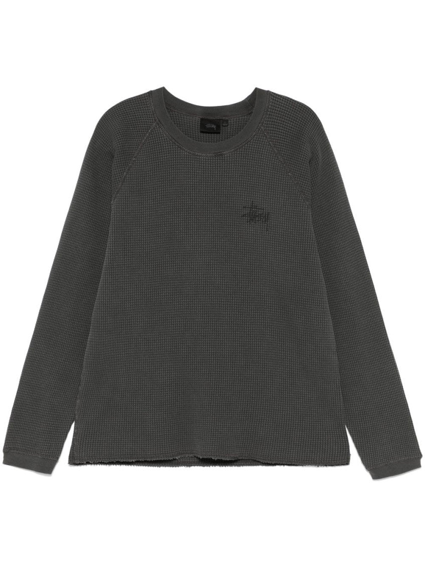 Black Crewneck Logo Sweater 1