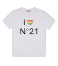 Kids White Graphic T-Shirt 1