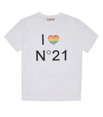 Kids White Graphic T-Shirt 1