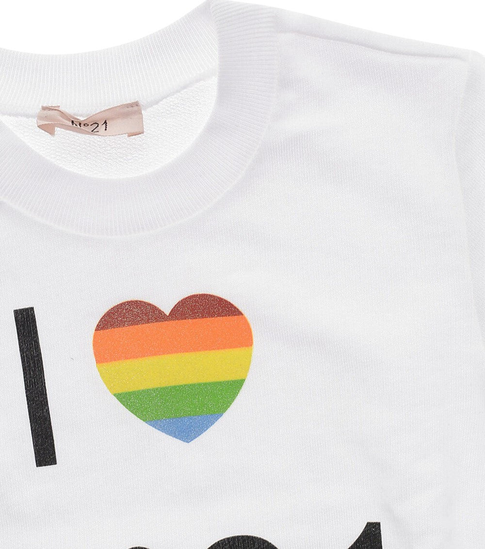 Kids White Graphic T-Shirt 3