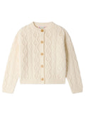 Girls White Knitted Sweater 1