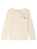 Girls White Embellished T-Shirt 1