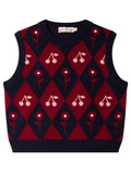 Girls Multi Color Geometric Sweater 1