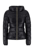 Black Quilted Hood Jacket 1