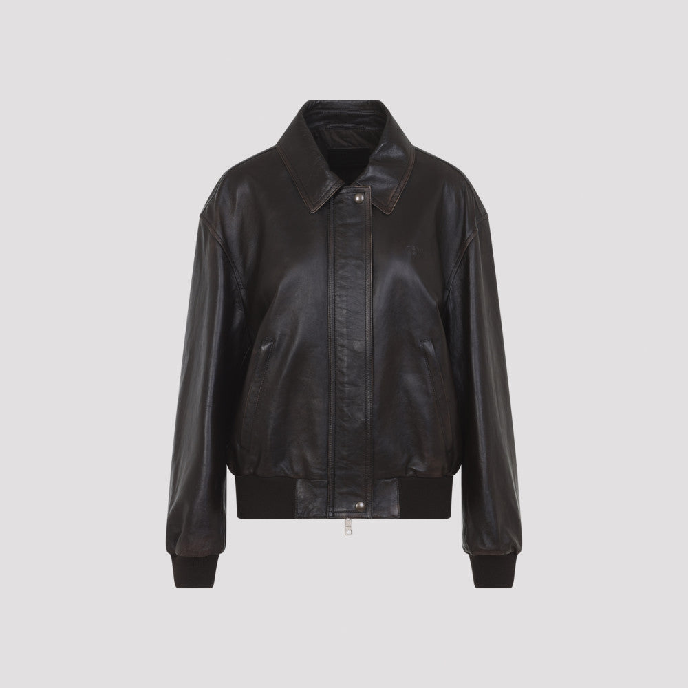 Dark Brown Shirt Collar Jacket 3