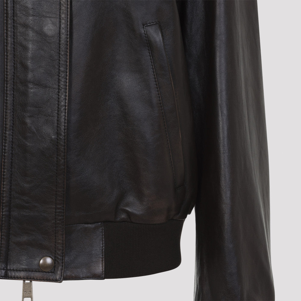 Dark Brown Shirt Collar Jacket 5