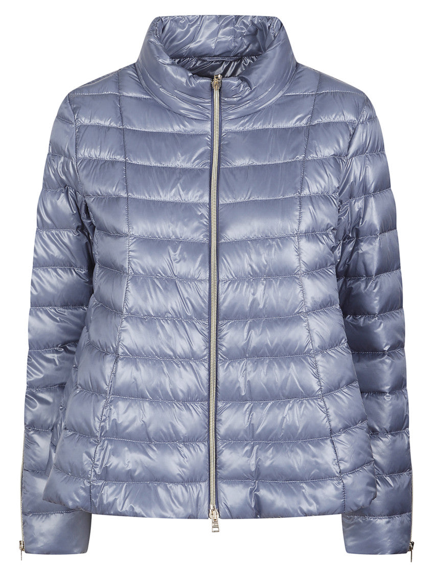 Light Blue Mock Collar Jacket 1