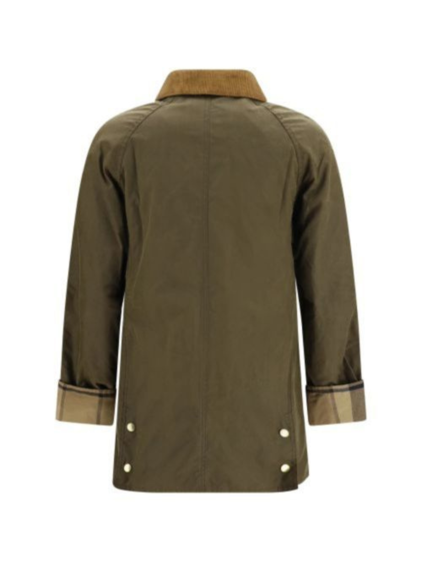 Dark Green Shirt Collar Jacket 2