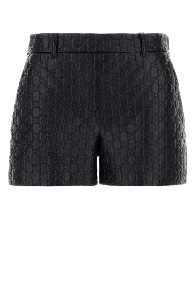Black Jacquard Shorts 1