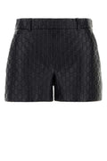 Black Jacquard Shorts 1