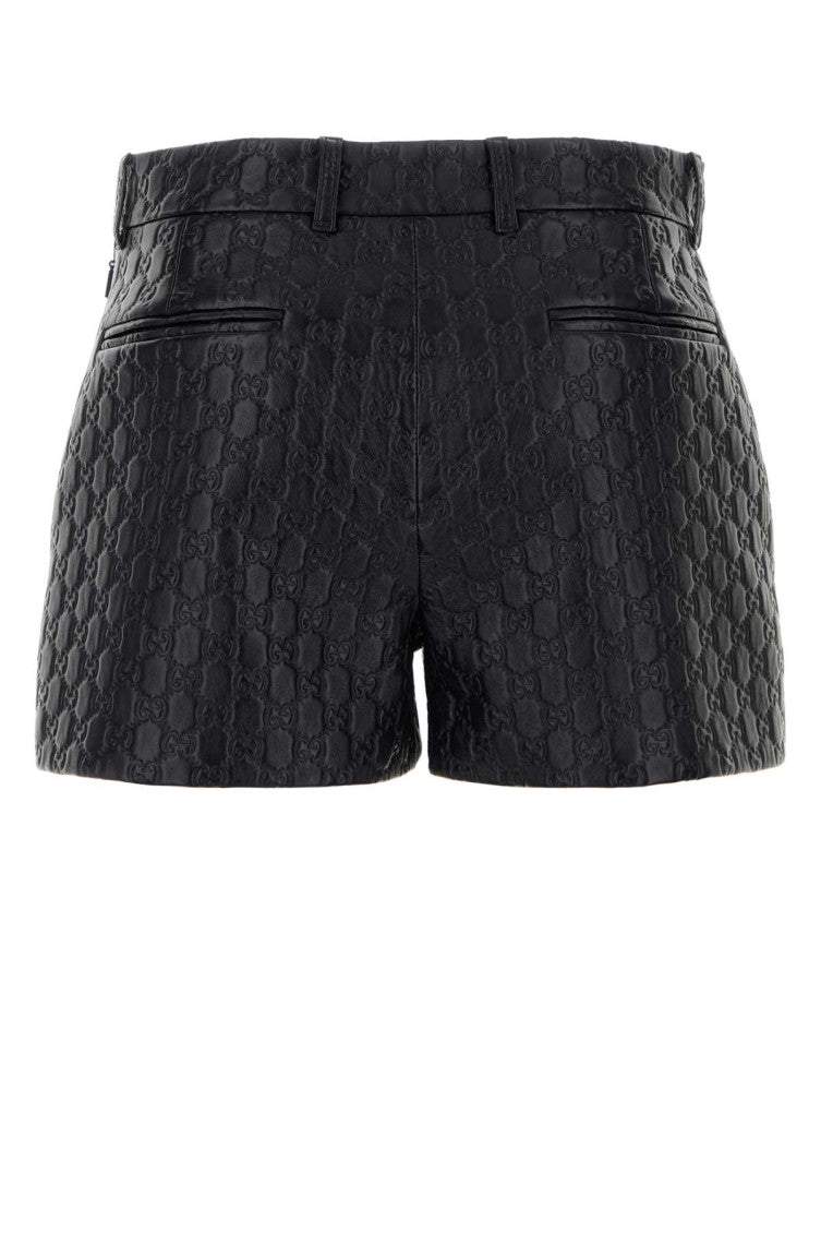 Black Jacquard Shorts 2