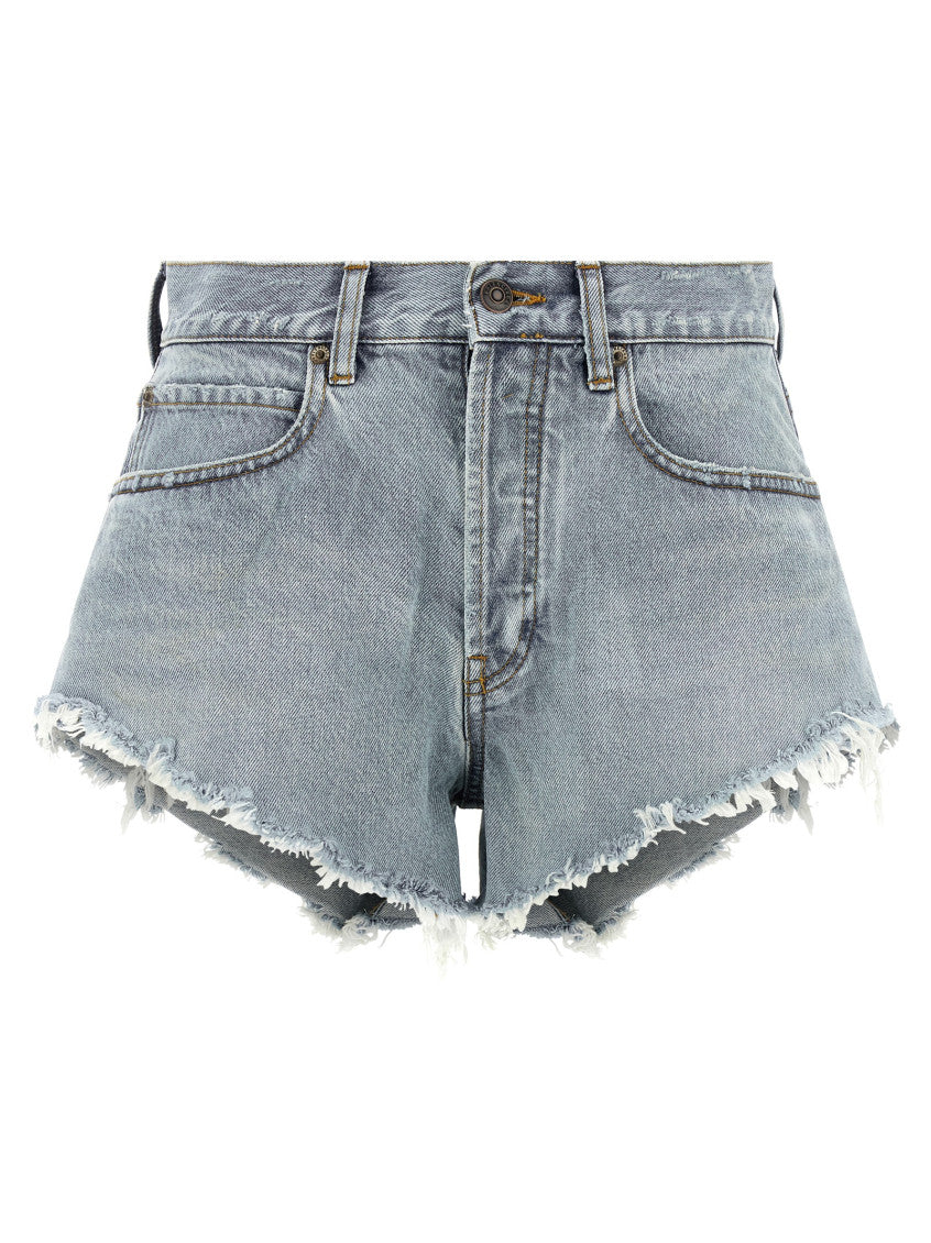Light Blue Distressed Shorts 1